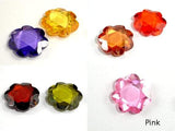 CZ beads.15x15mm Faceted Flower-Cubic Zirconia-BeadBeyond