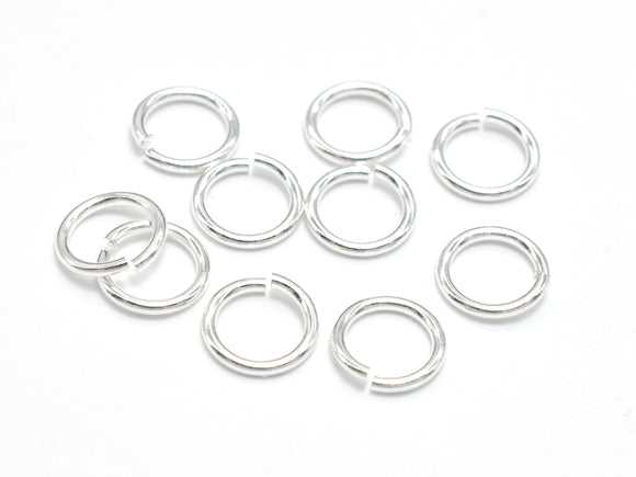 500pcs 4mm Open Jump Ring, 0.6mm (22gauge), Silver Plated-Metal Findings & Charms-BeadBeyond