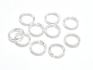200pcs 8mm Open Jump Ring, 1mm (18gauge), Silver Plated-Metal Findings & Charms-BeadBeyond
