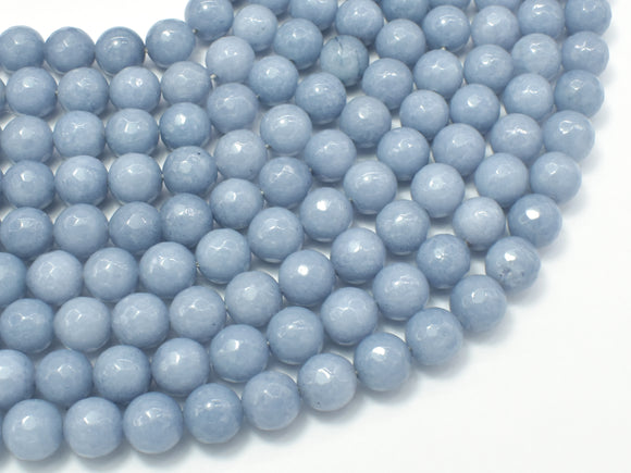 Jade Beads, Gray, Faceted Round, 8mm-Gems: Round & Faceted-BeadBeyond