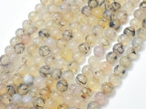 Dragon Vein Agate Beads, Black & White, 6mm-Agate: Round & Faceted-BeadBeyond