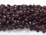 Glass Beads-Coffee, 8x11mm Flat Teardrop beads, 11.5 Inch-Pearls & Glass-BeadBeyond