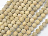 Matte Silkwood Beads, 6mm Round Beads-Wood-BeadBeyond