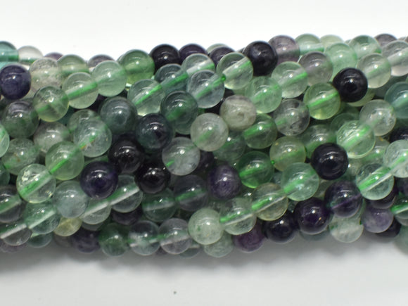Fluorite Beads, Rainbow Fluorite, Round, 6mm-BeadBeyond