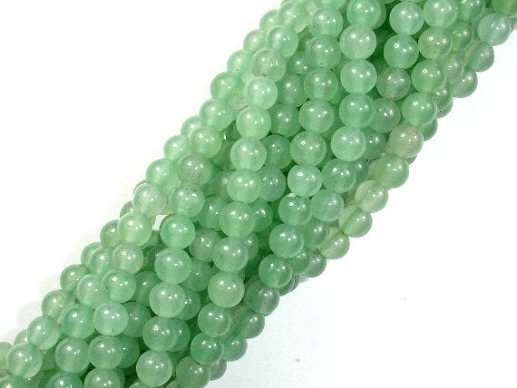 Green Aventurine Beads, Round, 4mm-BeadBeyond