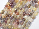 Botswana Agate, 6x8mm Nugget Beads, 15.5 Inch-Gems: Nugget,Chips,Drop-BeadBeyond