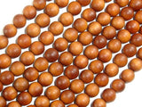 Sandalwood Beads, 8mm Round Beads-Wood-BeadBeyond
