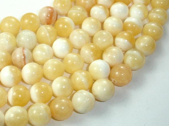 Honey Jade Beads, 12mm Round Beads-Gems: Round & Faceted-BeadBeyond