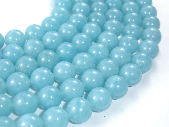 Blue Sponge Quartz Beads, Round, 12mm-Gems: Round & Faceted-BeadBeyond