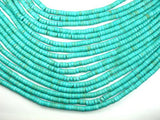 Turquoise Howlite Beads, 3mm x 6mm Heishi Beads-Gems:Assorted Shape-BeadBeyond