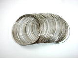 Memory Wire, Silver Tone, Bracelet Making 100 loops-Metal Findings & Charms-BeadBeyond