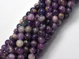 Purple Fluorite, 8mm Round Beads-BeadBeyond