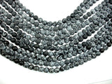 Matte Snowflake Obsidian, 8mm, Round Beads-BeadBeyond