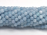 Jade - Aquamarine, 4mm (4.5mm), Round-BeadBeyond