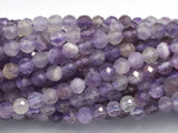 Amethyst, 3mm Micro Faceted Round-BeadBeyond