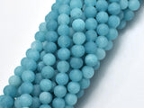Matte Jade - Blue, 6mm Round-BeadBeyond