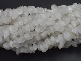 Clear Quartz, 4mm - 10mm Chips Beads, 33 Inch-BeadBeyond