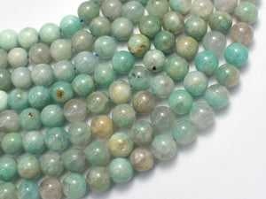 Amazonite Beads, 8mm Round-BeadBeyond