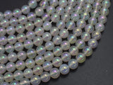 Mystic Coated White Agate, 8mm Round-BeadBeyond