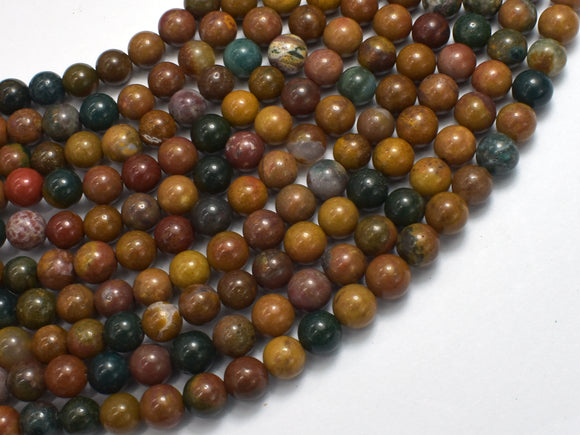 Ocean Jasper, 6mm (6.7mm), Round-BeadBeyond