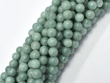 Malaysia Jade Beads- Burma Jade Color, 8mm (8.4mm) Round-BeadBeyond