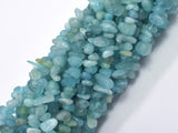 Aquamarine, 4-10mm Chips Beads, 32 Inch-BeadBeyond