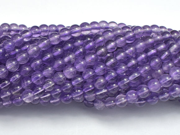 Amethyst Beads, 4mm (4.5mm) Round-BeadBeyond