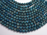 Gray Picture Jasper - Blue, 8mm (8.5mm)-BeadBeyond