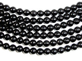 Jet Gemstone Beads, Round, 6mm-BeadBeyond