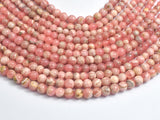 Rhodochrosite, 4mm Round Beads-BeadBeyond