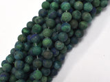 Matte Azurite Malachite Beads, 8mm Round Beads-BeadBeyond
