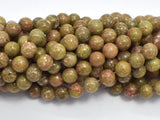 Chinese Unakite Beads, Round, 8mm-BeadBeyond