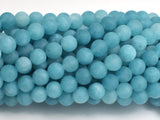 Matte Jade - Blue, 6mm Round-BeadBeyond