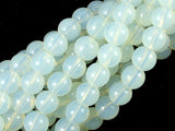 White Opalite Beads, 8mm, Round Beads-BeadBeyond