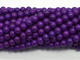 Purple Howlite, 6mm Round Beads-BeadBeyond