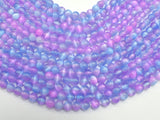 Selenite - Purple & Blue, 6mm (6.5mm) Round-BeadBeyond