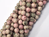 Peruvian Rhodonite, 8mm (8.8mm) Round-BeadBeyond
