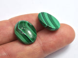 Genuine Malachite Cabochon, 12x16mm Oval, 1piece-BeadBeyond