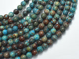 Blue Calsilica Jasper Beads, 6mm (6.3mm) Round Beads-BeadBeyond