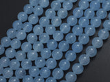 Jade - Aqua Blue, 8mm Round-BeadBeyond
