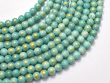 Mashan Jade - Green & Blue, 6mm (6.5mm) Round-BeadBeyond