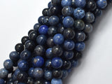 Dumortierite Beads, 8mm Round Beads-BeadBeyond