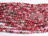 Jade - Red & Green, 4mm Round-BeadBeyond