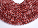 Quartz - Red, 8mm (7.8mm) Round-BeadBeyond