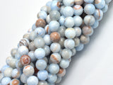 Jade - Light Blue, 8mm Round-BeadBeyond