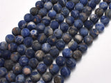 Matte Sodalite Beads, 8mm, Round Beads-BeadBeyond