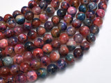 Agate - Multi Color, 8mm Round-BeadBeyond