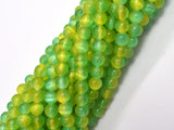 Selenite - Green & Yellow, 6mm (6.5mm)-BeadBeyond