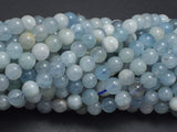 Aquamarine Beads, 6mm Round Beads-BeadBeyond