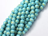 Mashan Jade - Blue, 8mm (8.5mm) Round-BeadBeyond